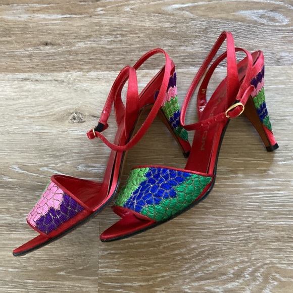 Vintage Halston Open Toe Pumps - Picture 5 of 7